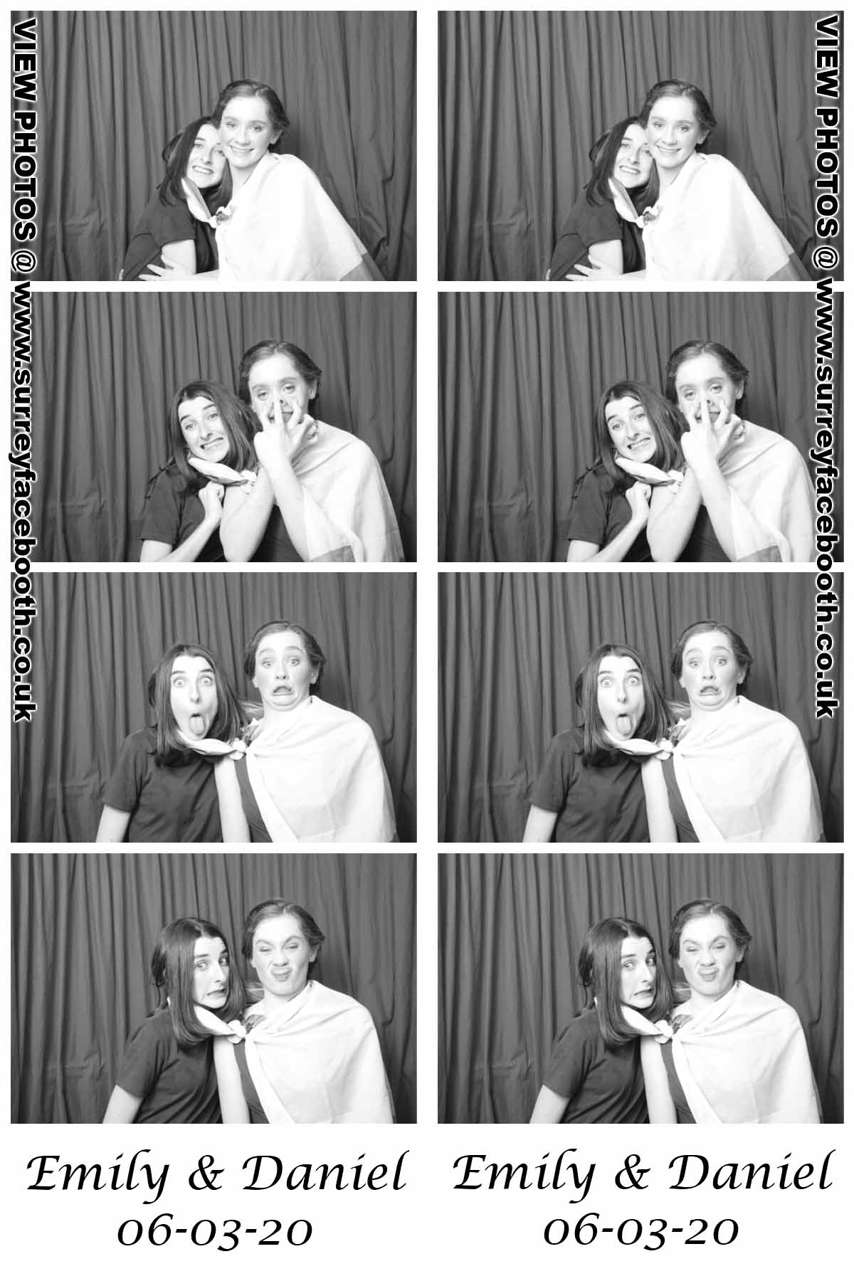 Emily & Daniel's Wedding | View more photos from the event at galleries.surreyfacebooth.co.uk/u/Surrey-FaceBooth/Emily-Daniels-Wedding